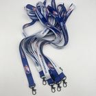 CMYK / Pantone Color Custom Printed Lanyards Gift Holder With Ribbon Handle