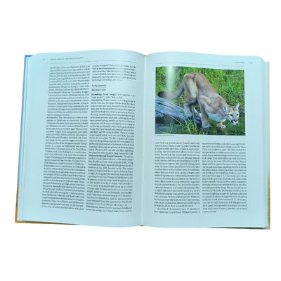 Mammals Of Oklahoma Glossy Art Paper 4C/4C Printing Color Hardcover Textbook With Matte Lamination Cover Finish